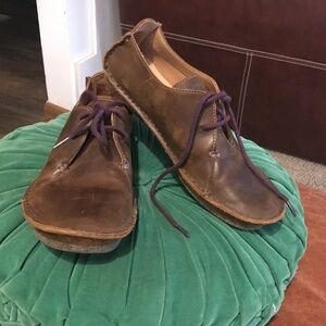 Clarks leather Janey Mae artisan moccasin.